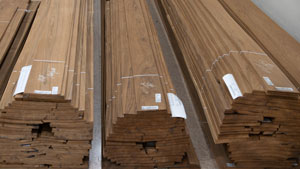 Sliced timber
